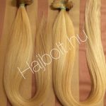 Szőke tresszelt 50cm 100% emberi haj/ 10gr
