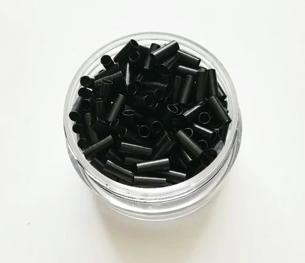 Fekete réz hüvelygyűrű 1000 db/2,8mm; 3,5mm