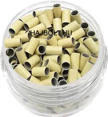 Világosszőke réz hüvelygyűrű 100 db/3,5mm; 2,8mm