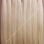 Tincsezett enyhén hamvas platina szőke 70-75cm 100% eredeti emberi haj/ 10gr