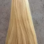 Szőke tresszelt 50cm 100% emberi haj/ 10gr